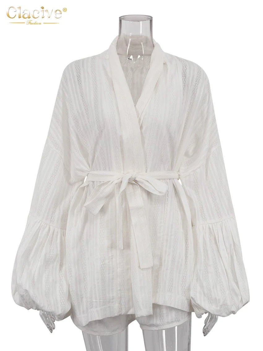 Puff Sleeve Robe & Shorts Set