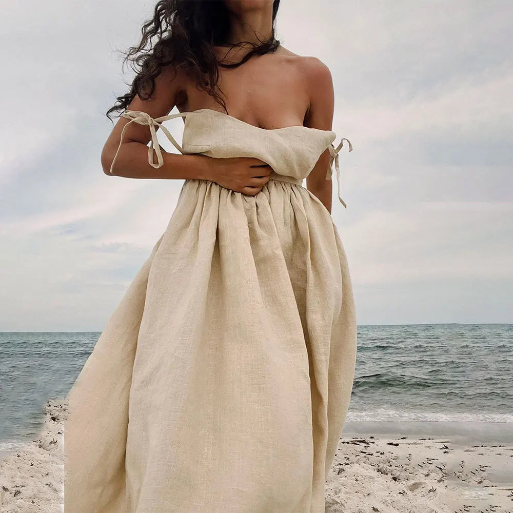 Cotton Tie-Strap Sundress