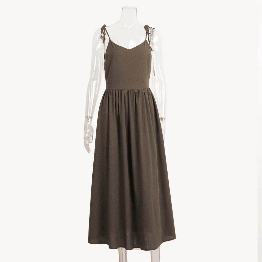 Cotton Tie-Strap Sundress