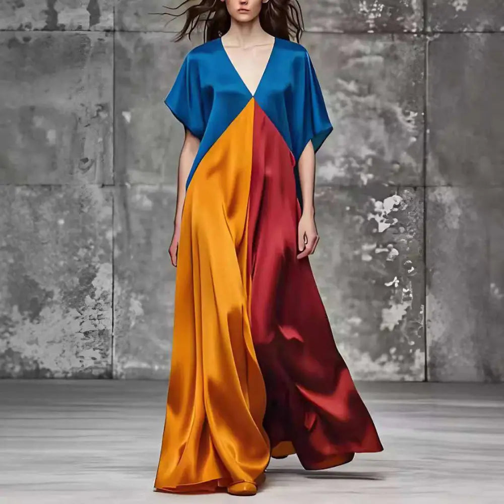 Prism Satin Maxi Dress