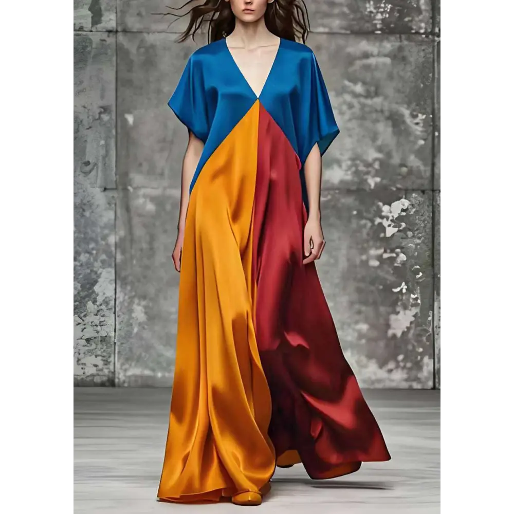 Prism Satin Maxi Dress