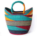 Keteke Colorful Woven Basket – Handwoven Bolga Basket from Ghana
