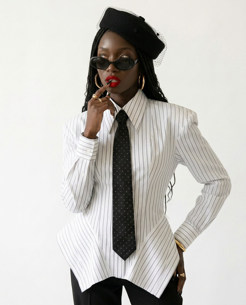 Audacious Striped Fitted Shirt