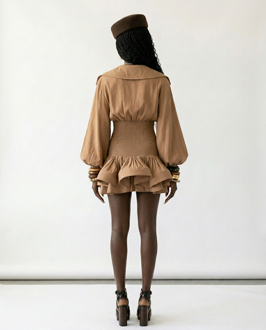 Confident Double Breasted Mini Dress