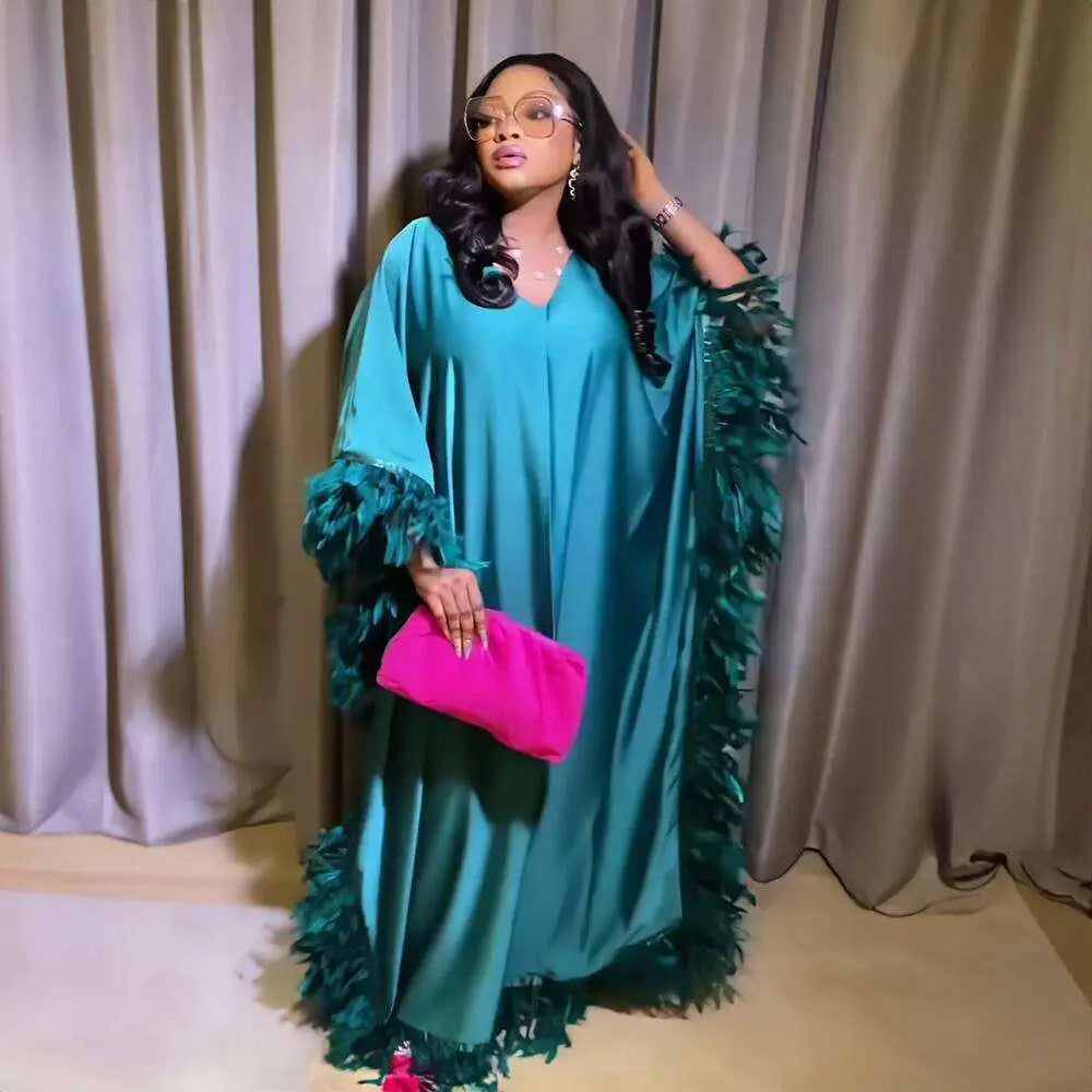 Plume Caftan Robe
