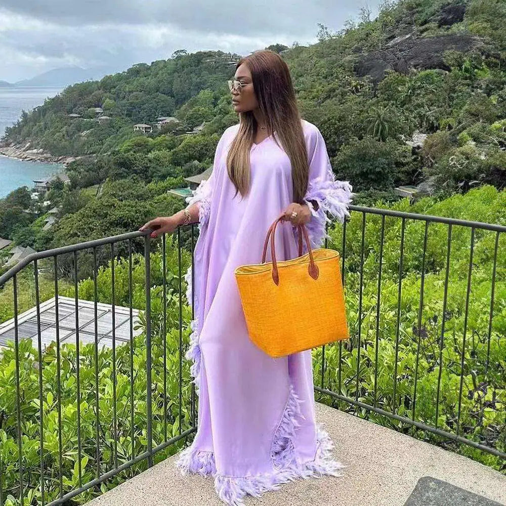 Plume Caftan Robe