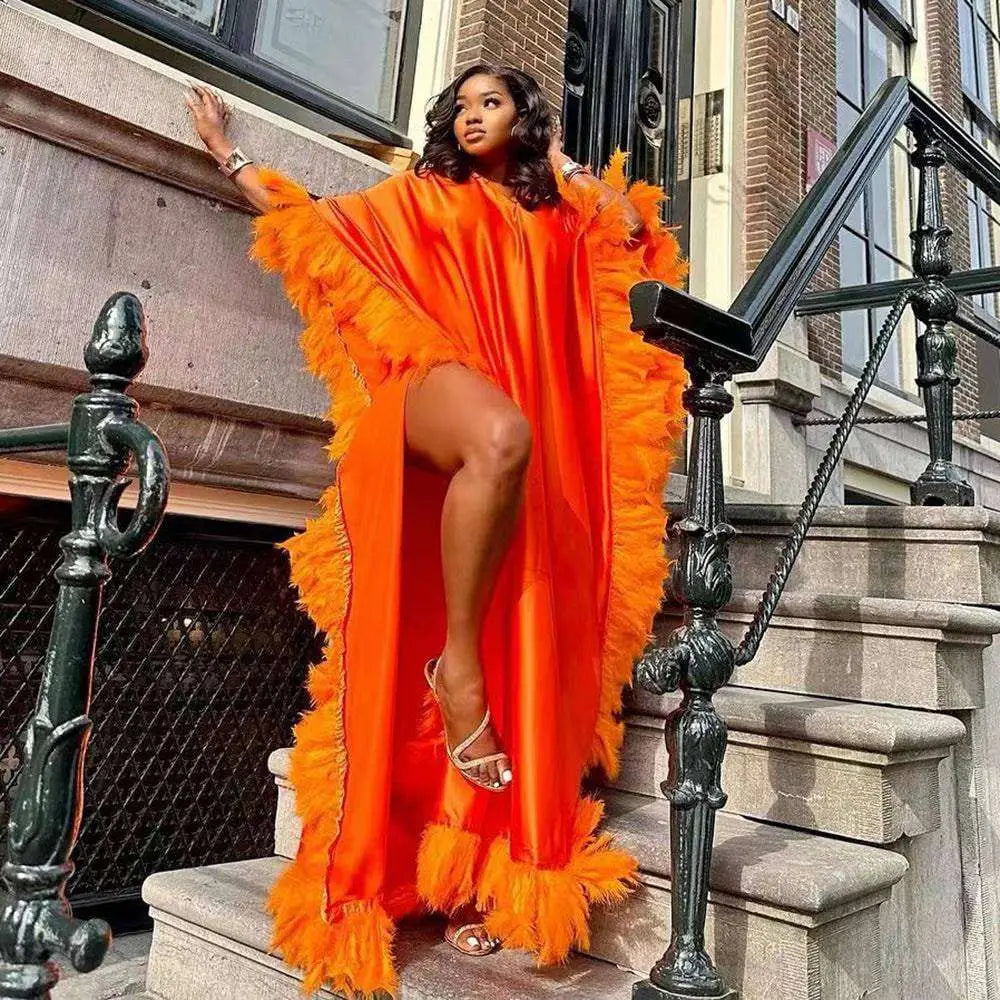 Plume Caftan Robe