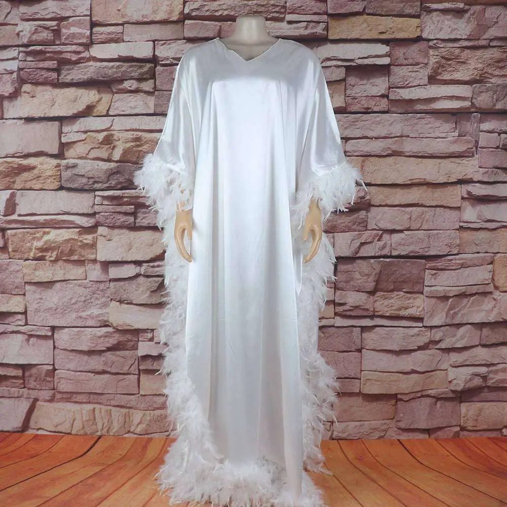 Plume Caftan Robe