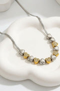 Sienna Waterproof Heart Teardrop Y-Necklace Two Tone