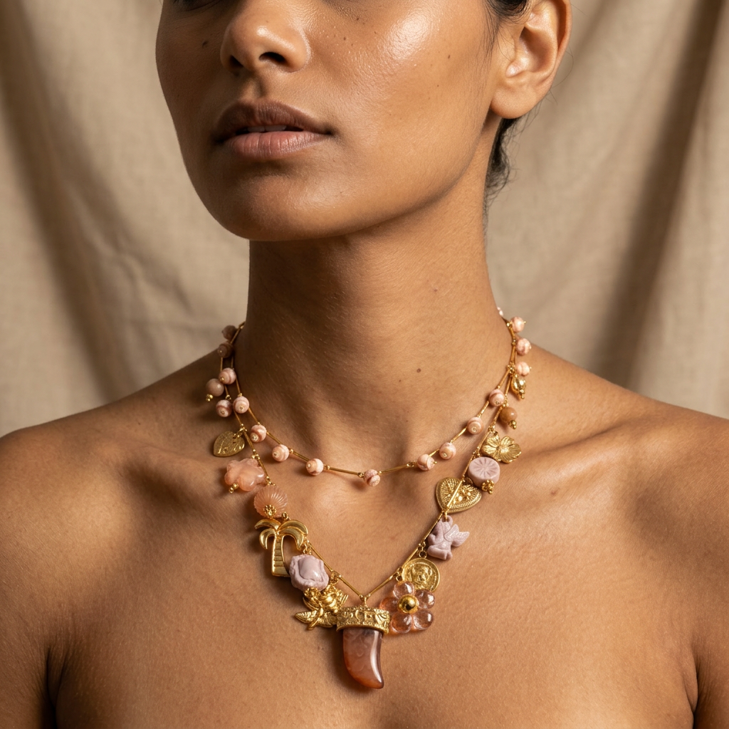 Wanderlust Gold Layered Charm Necklace